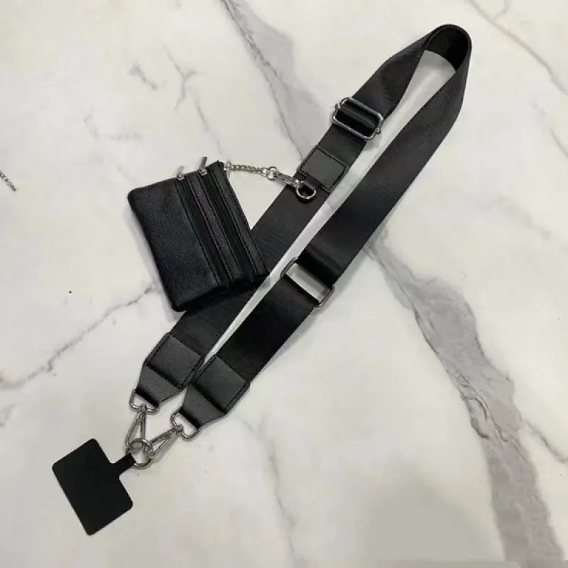 📱 ClipMate™ Hands-Free Phone Lanyard with Zipper Bag