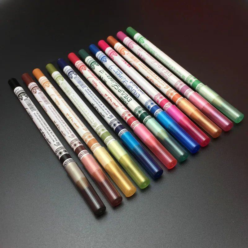 π₯ Transform Your Look with 12 Vibrant Colors β The Ultimate 3-in-1 Makeup Pencil Set! π₯