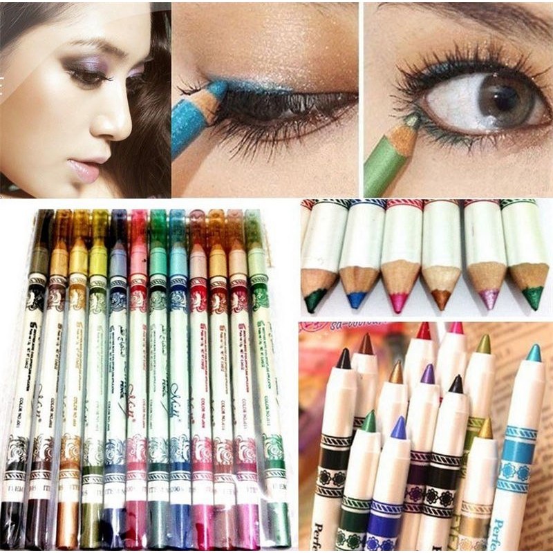 π₯ Transform Your Look with 12 Vibrant Colors β The Ultimate 3-in-1 Makeup Pencil Set! π₯