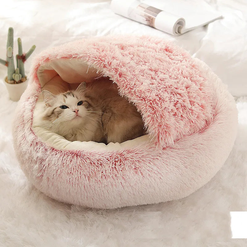 š¾ SnuggleNest⢠ā Official 2-in-1 Plush Winter Pet Bed
