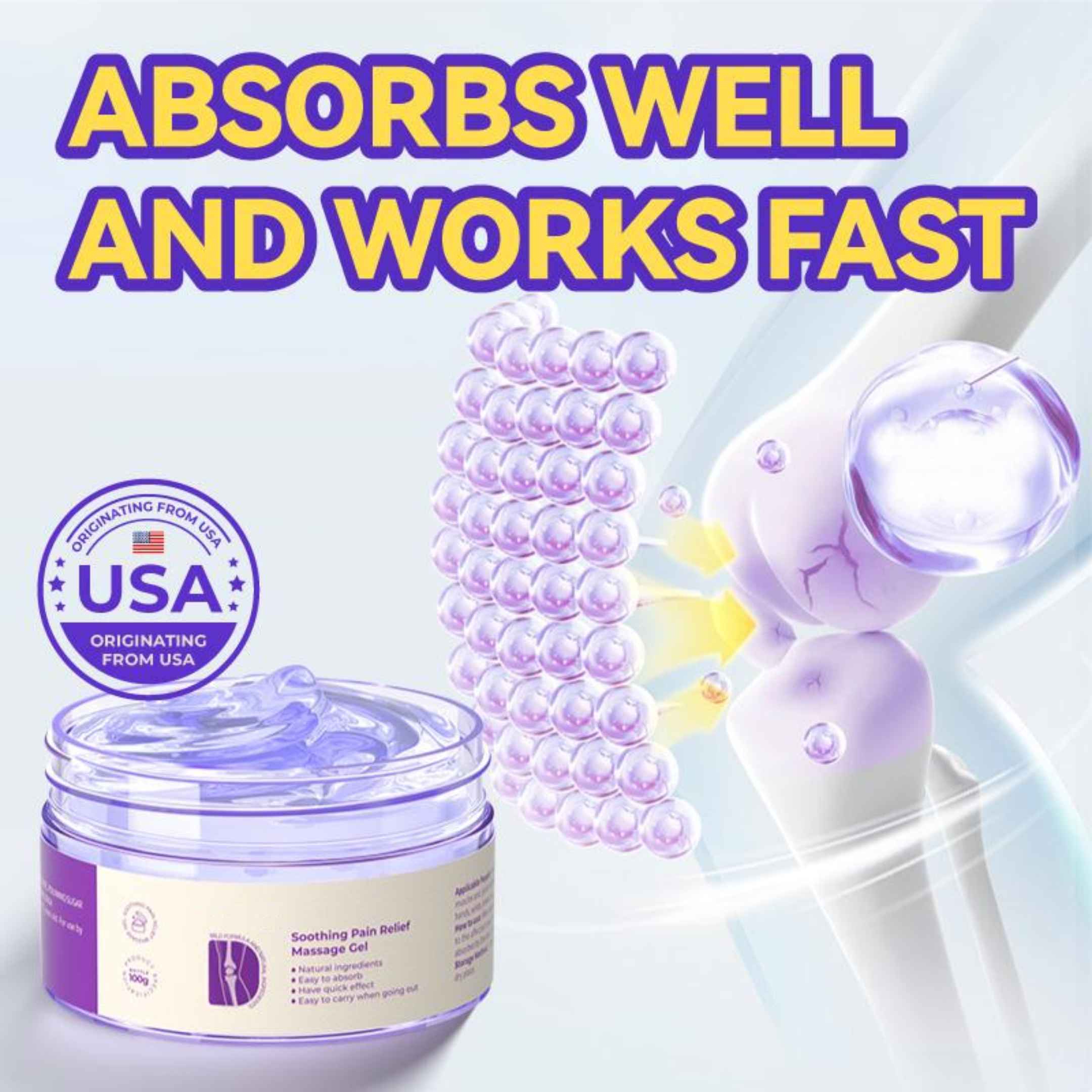 Final Day 79% OFF š„ Kerain Purple Gel š§ Refuse pain and inflammation