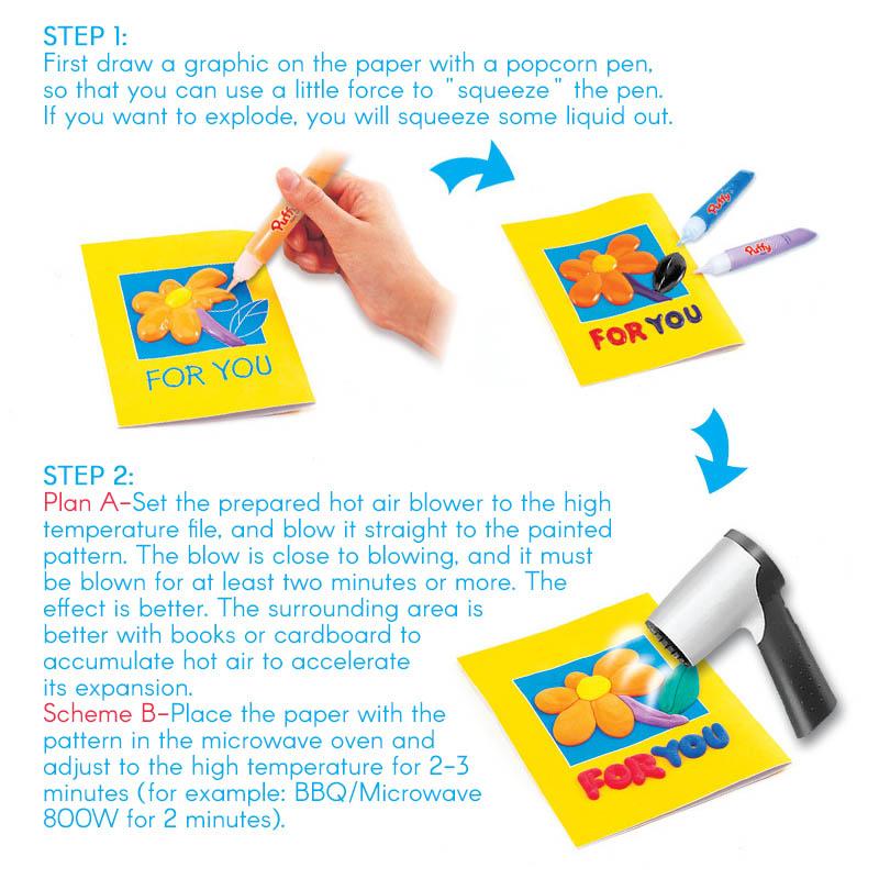PopSculpt™ 3D Art Pens — Ignite Your Creativity with Stunning Raised Designs That Captivate and Delight (6 pieces)