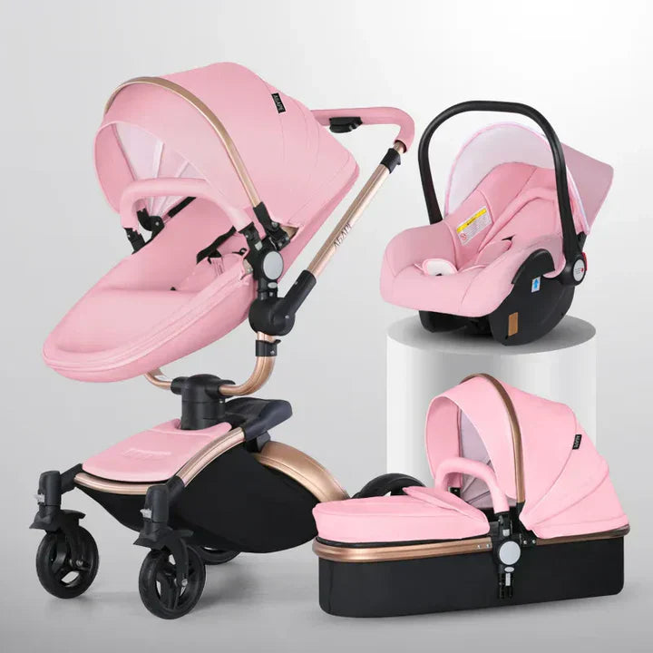 🚼 Luxury & Comfort for Your Baby – High Landscape 3-in-1 Baby Stroller!