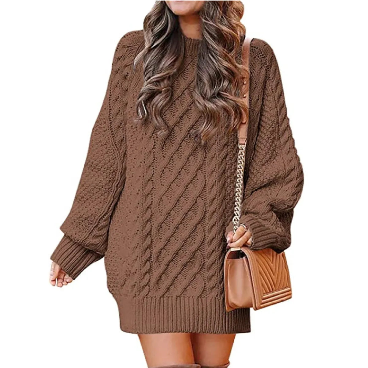 TwistKnit™ Women’s Long Sleeve Sweater Dress