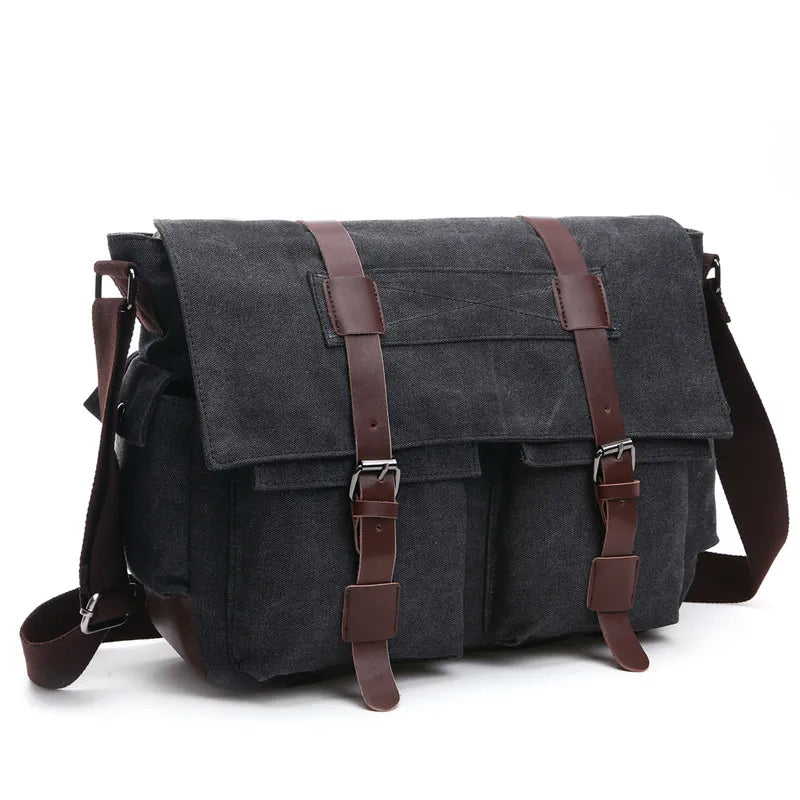 BagForce™ UrbanTactical - Messenger Military Canvas Crossbody Laptop Work Bag