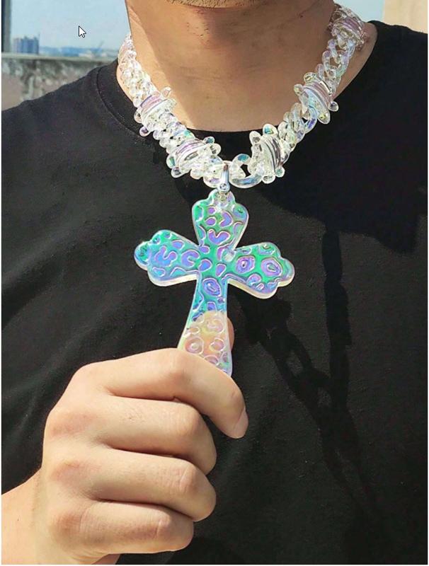 🔥 Laser Effect Acrylic Streetwear Necklace – The Accessory You Can’t Ignore 🔥