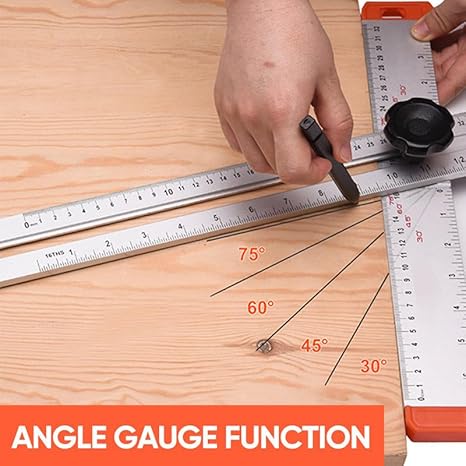 π₯ Woodworking Just Got Easier with the 45Β° High-Precision Universal T-Square! π₯