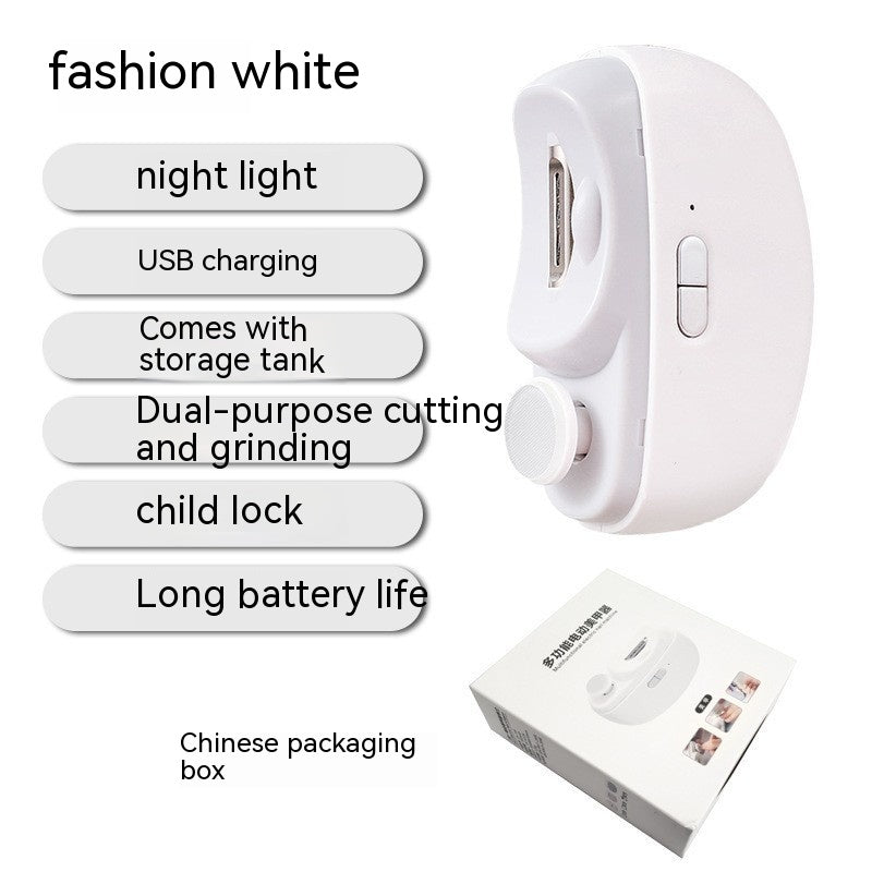 NailShine™ Electric Anti-Splash Nail Clipper & Brightener (Rechargeable)