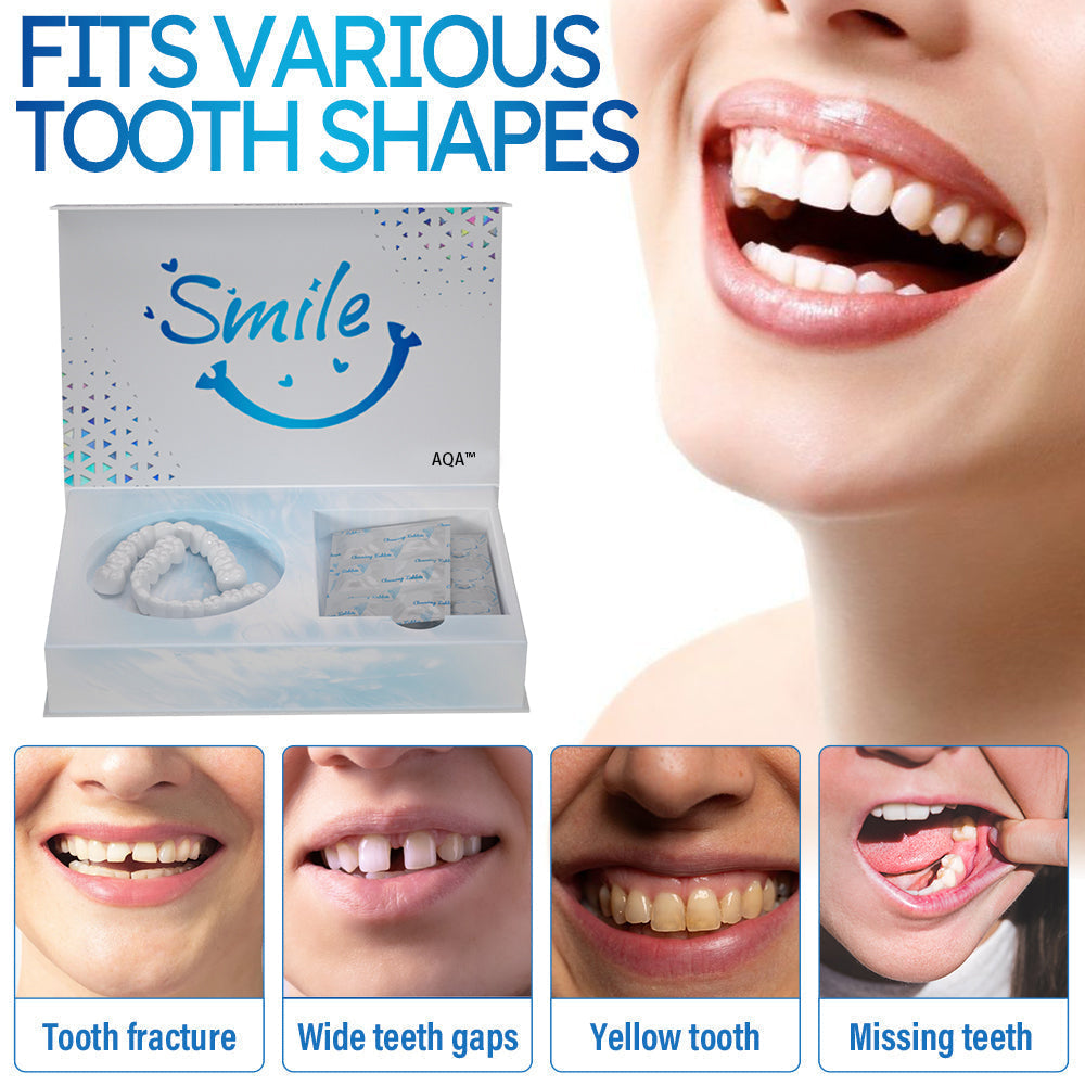 π Get Your Smile Back Instantly with Our Adjustable Snap-On Dentures! π