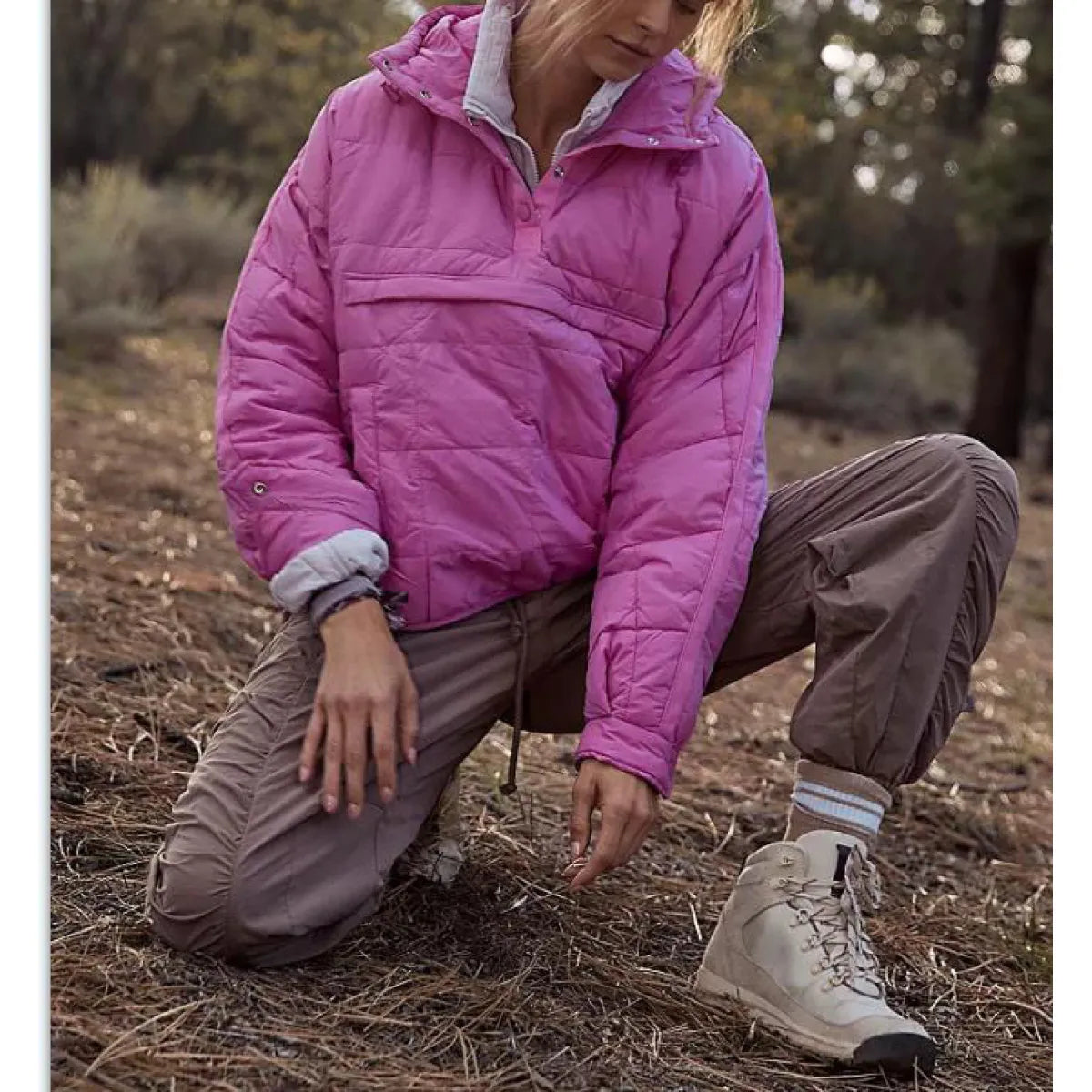 FlexiHood™ Solid Color Hooded Cotton Jacket