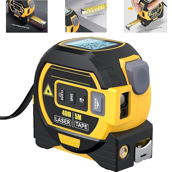 π―3-in-1 Infrared Laser Tape Measure β Measure Smarter, Faster, & More Accurately! π―