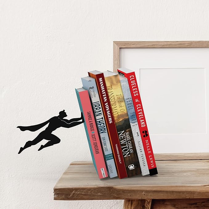 HeroHold™ Floating Superhero Bookends