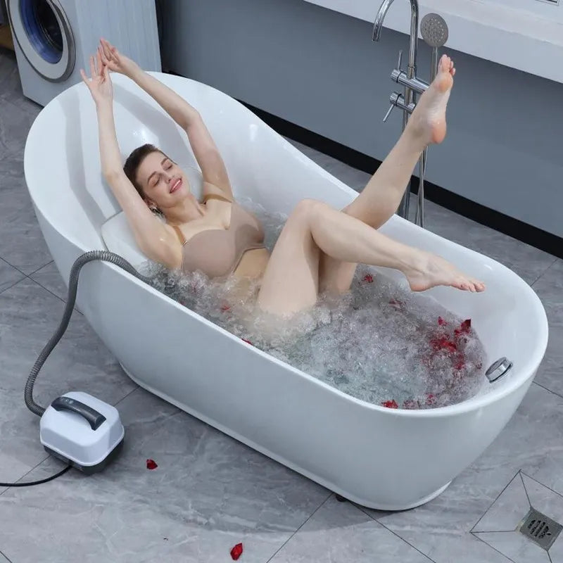 🛁 Spa-Level Relaxation at Home – Bath Bubble Massage Mat with Machine