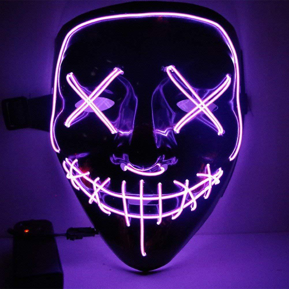GlowGrimace | Light Up Any Party with a Stunning LED Mask