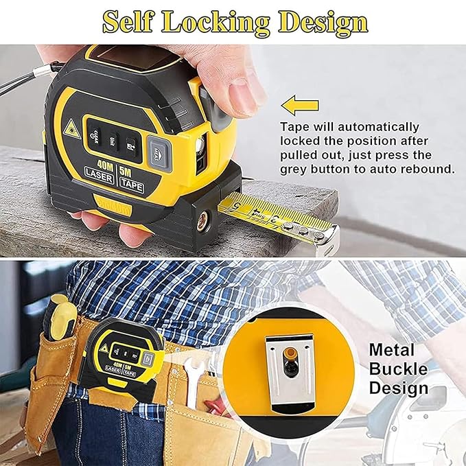 π―3-in-1 Infrared Laser Tape Measure β Measure Smarter, Faster, & More Accurately! π―