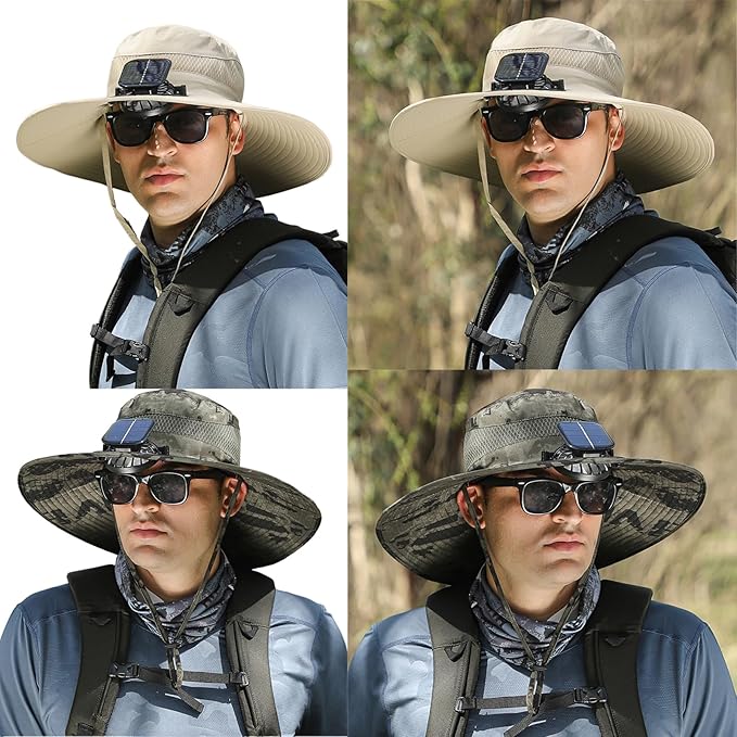 🧢 Stay Cool & Protected with the Solar-Powered Fan Hat! ☀️💨