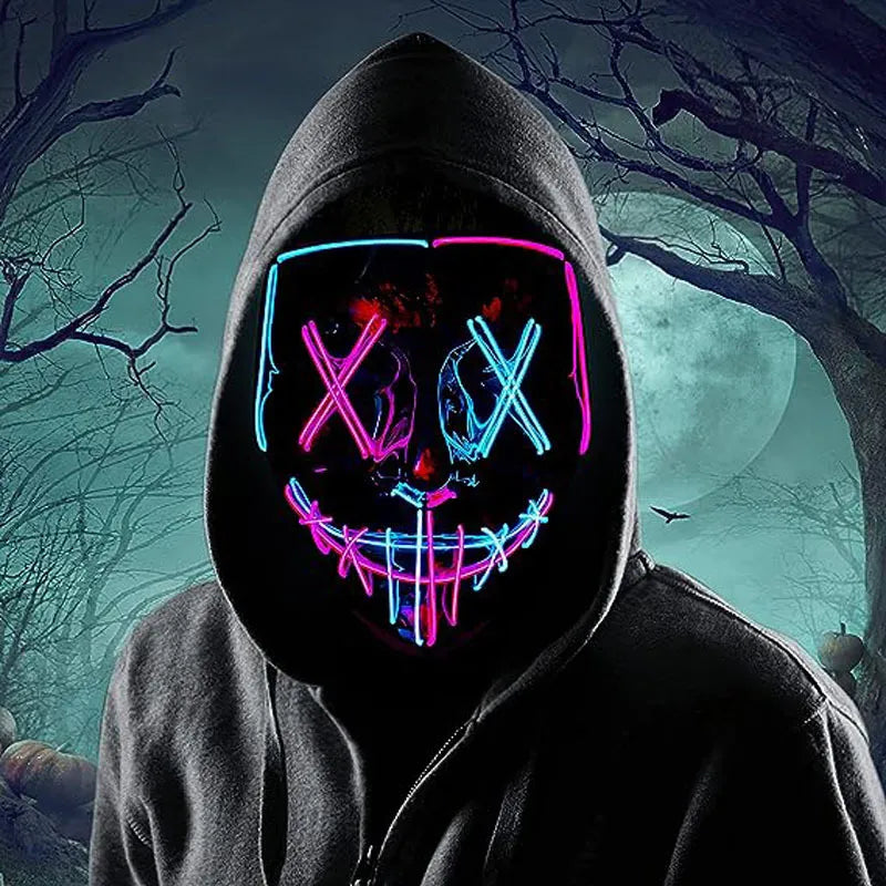 GlowGrimace | Light Up Any Party with a Stunning LED Mask