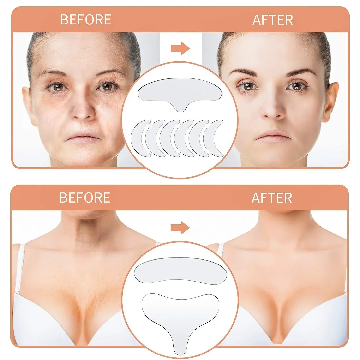 ✨Silicone Anti-Wrinkle Patches – Look 10 to 20 Years Younger Instantly! ✨