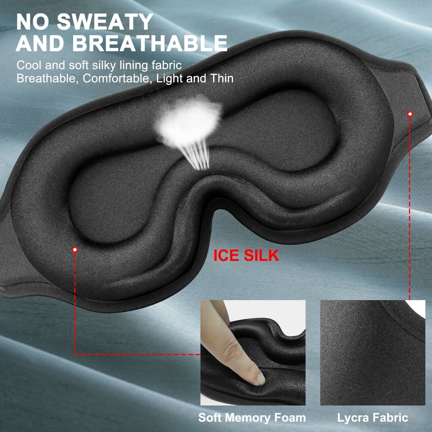 π΄ 3D Memory Foam Blackout Eye Mask β Sleep Deeper, Wake Up Refreshed! π€
