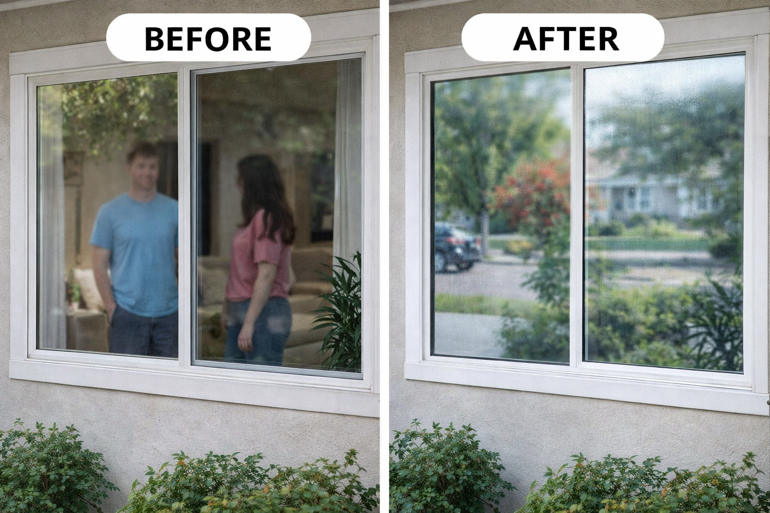 PrivacyFilm™ ClearView Shield One-Way Mirror Window Privacy Film
