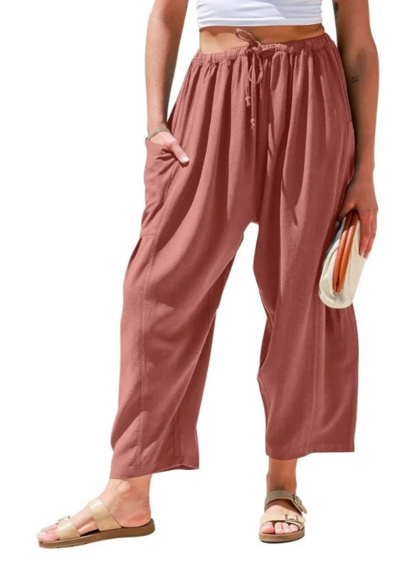 👖 FlexiFit™ – High-Stretch Casual Pocket Pants
