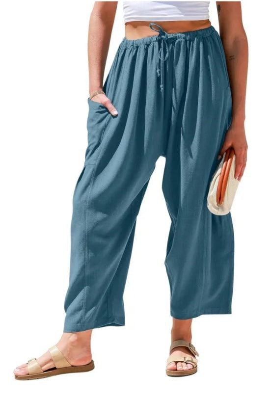 👖 FlexiFit™ – High-Stretch Casual Pocket Pants