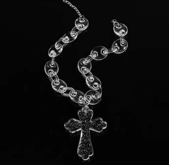 🔥 Laser Effect Acrylic Streetwear Necklace – The Accessory You Can’t Ignore 🔥