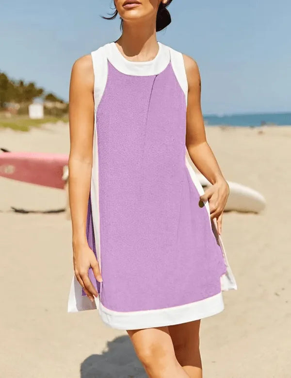 ChillFit™ ColorBlock Set Sleeveless Top + Shorts Matching Outfit