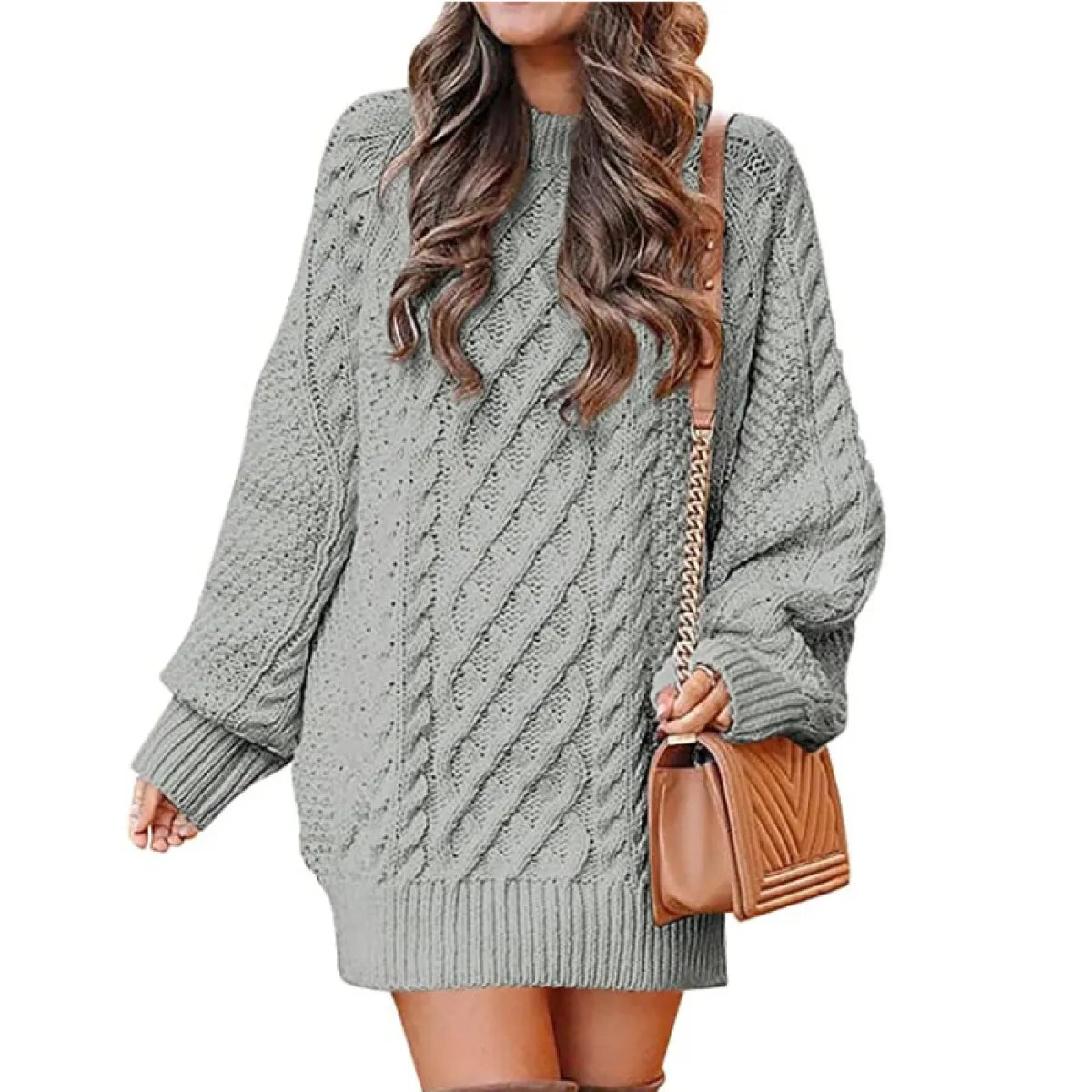 TwistKnit™ Women’s Long Sleeve Sweater Dress