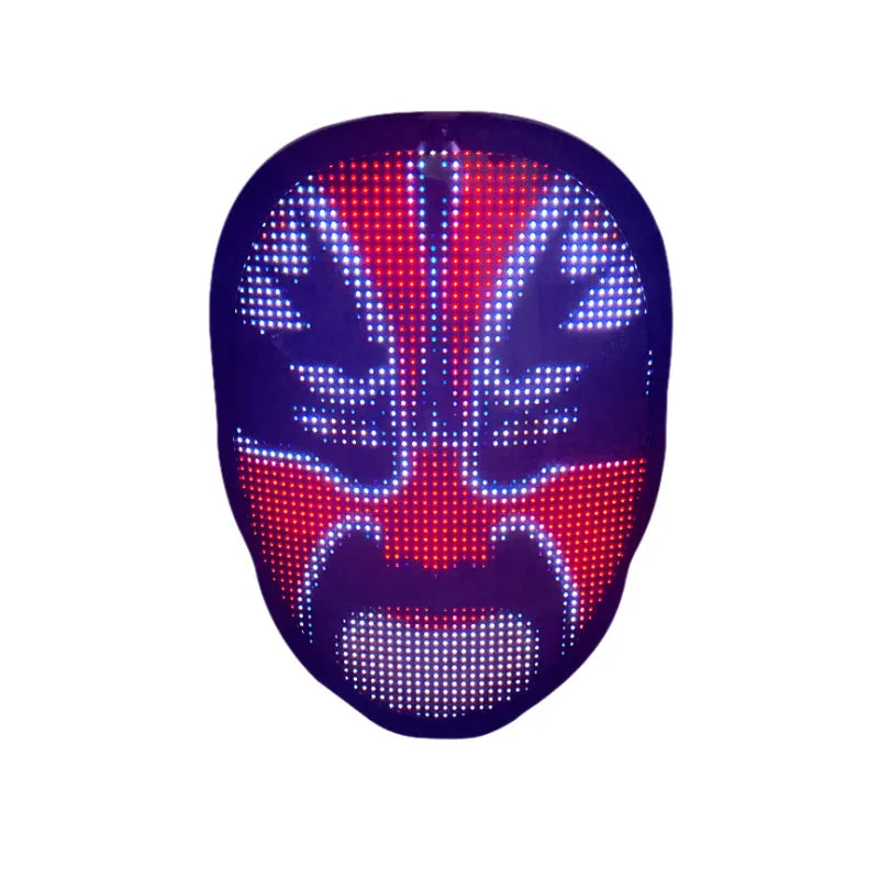 LumoMask™ Full-Color LED Face-Changing Party Mask