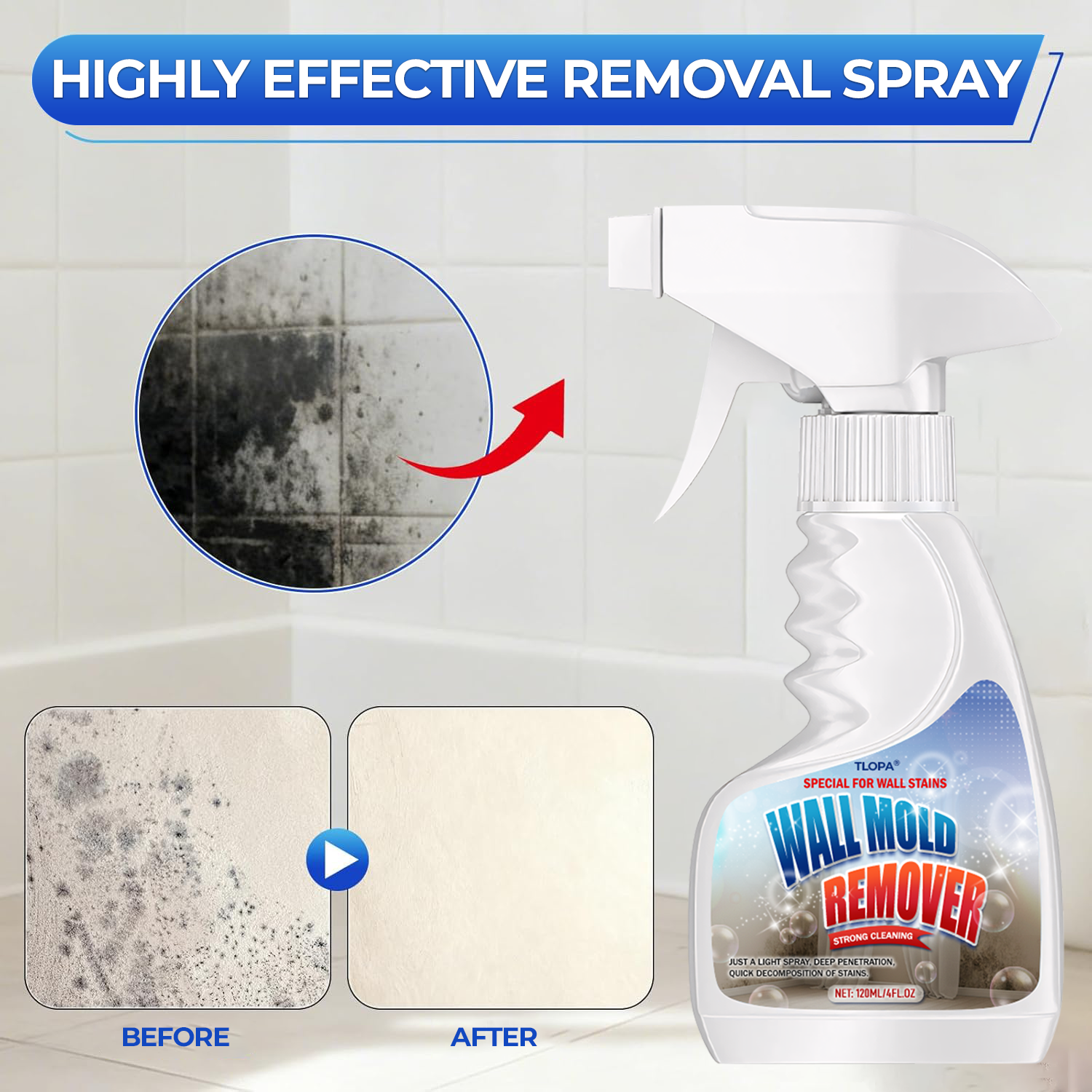 PureGuard™ Anti-Mold Spray — Erase Stubborn Mold & Breathe Easy with Fresh, Radiant Walls