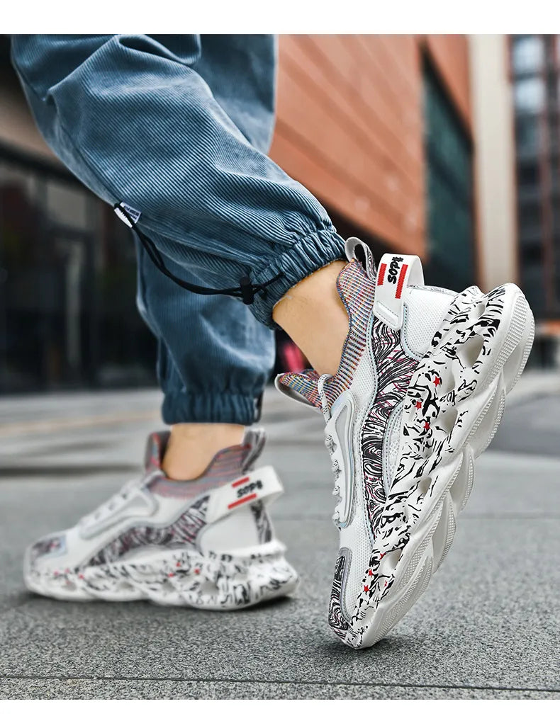 π 3D-PRINTED OUTSOLE ULTRA-LIGHT HEIGHTENED SNEAKERS β Elevate Your Style Instantly!