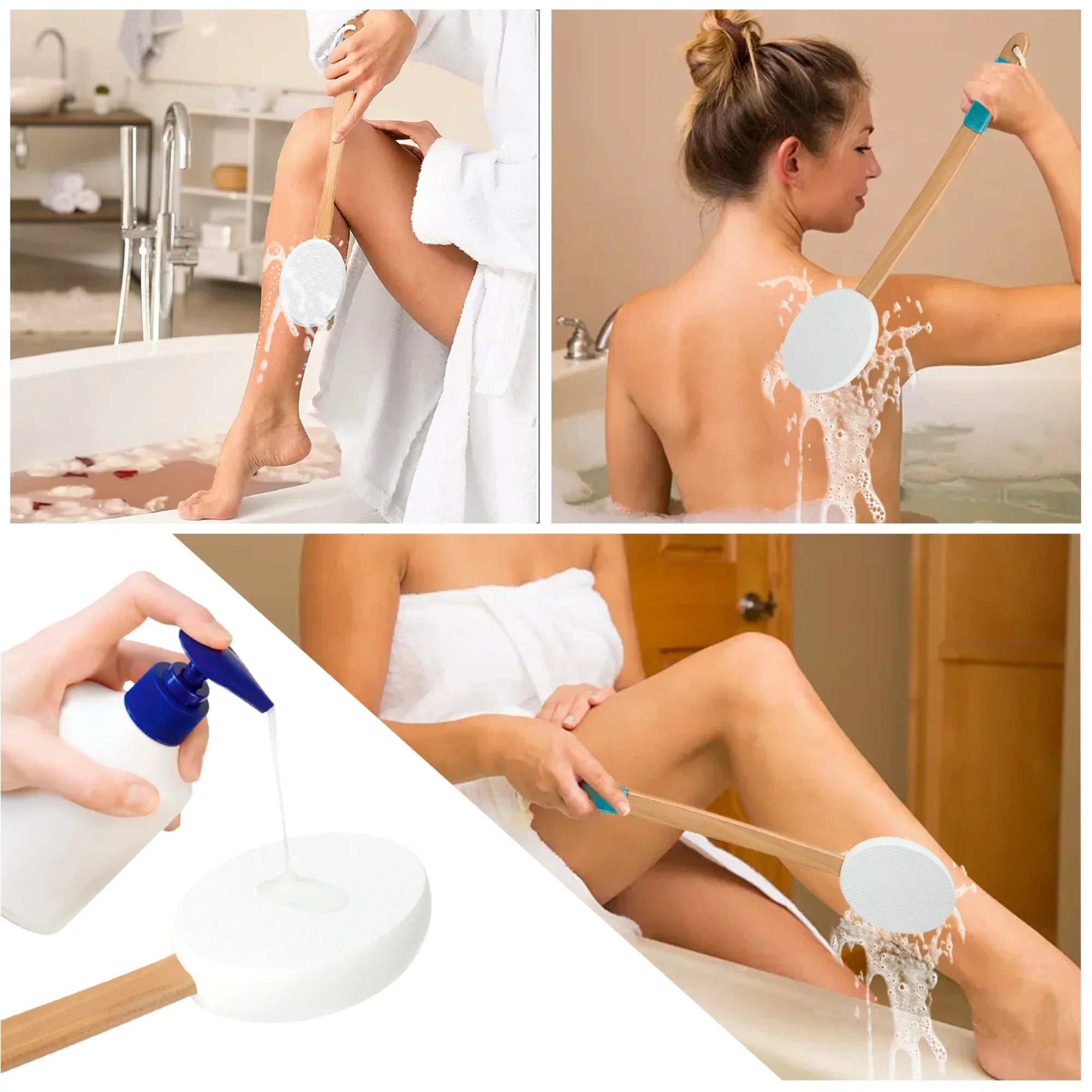 ๐Non-Slip Sponge Brush โ Effortless Lotion Application for Hard-to-Reach Areas! ๐