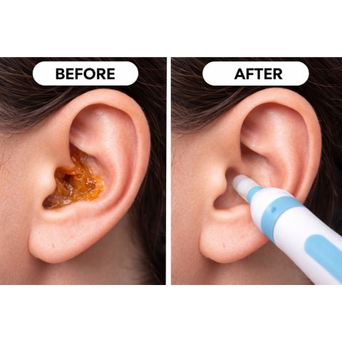 EarClean™ GentleSweep Pro Electric Silicone Ear Wax Removal Tool Kit