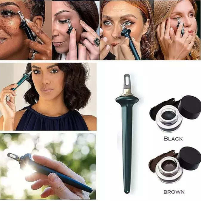 Silicone Eyeliner Painting Tool + Creamy Eyeliner