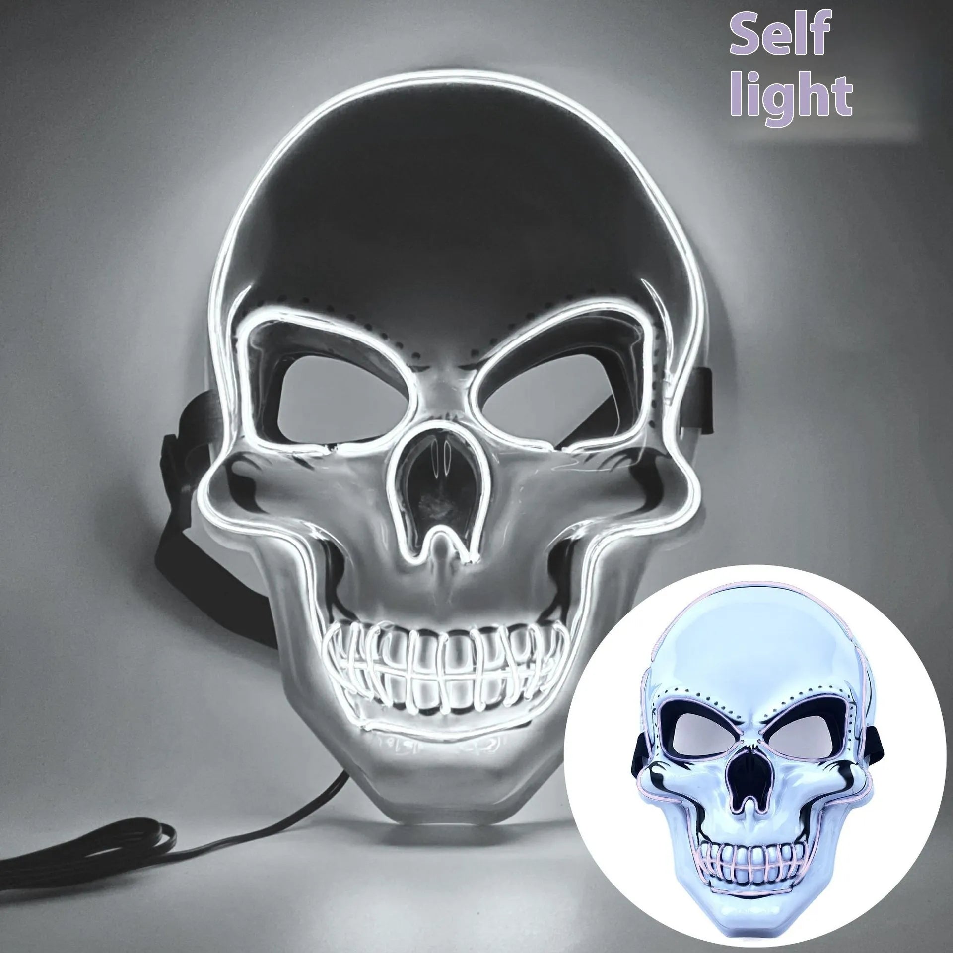 SkullGlow™ LED Luminous Halloween Party Mask