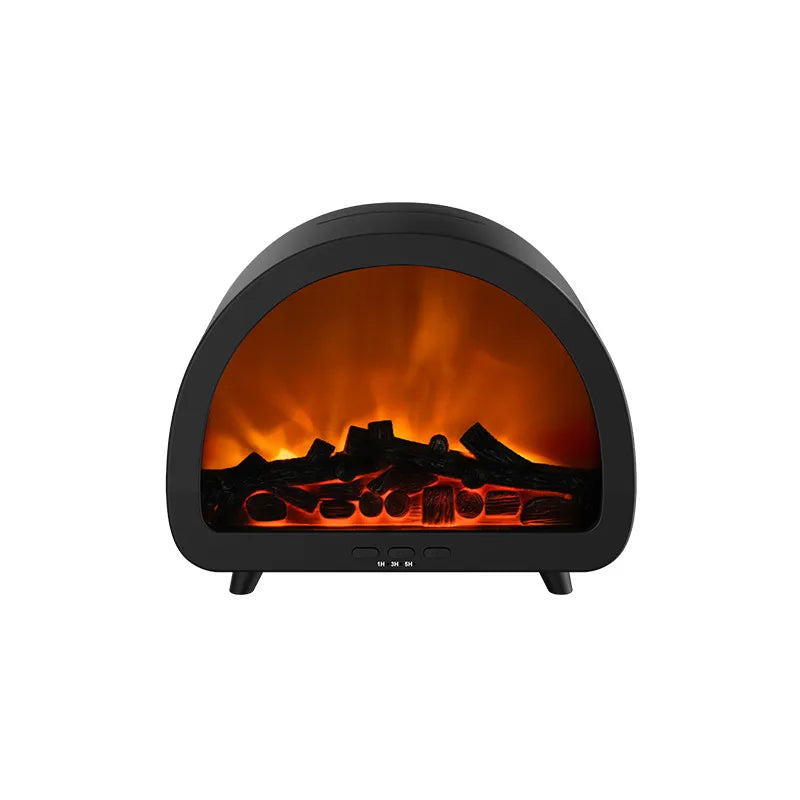 FlameDiffuser™ CozyAura - LED Fireplace Aroma Humidifier with Remote