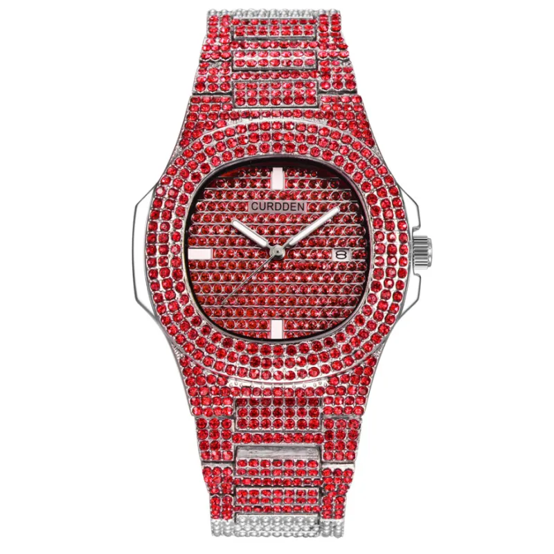 💎 Luxury Men's Iced-Out Stainless Steel Watch – The Ultimate Statement Piece 💎