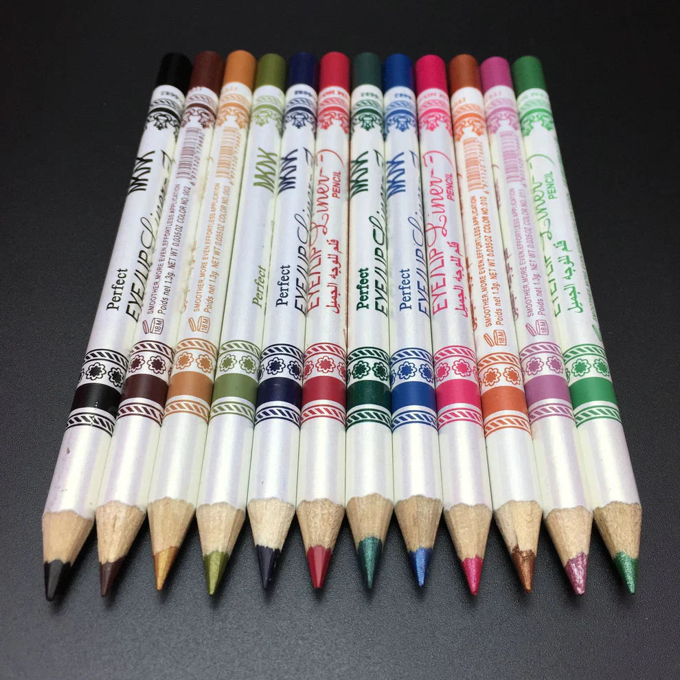 🔥 Transform Your Look with 12 Vibrant Colors – The Ultimate 3-in-1 Makeup Pencil Set! 🔥