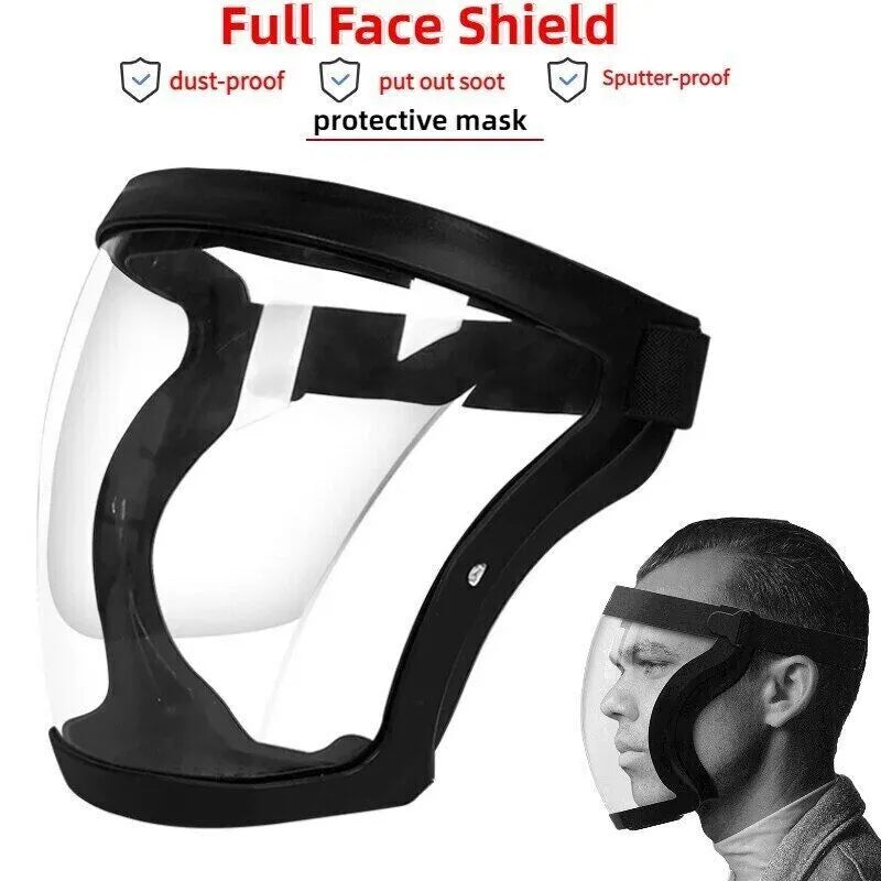 🛡️ Full Face Protective Shield – Ultimate Protection for Sports & Daily Use! 🛡️