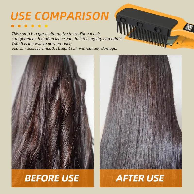 🔥 Achieve Silky Straight Hair Instantly – The Ultimate Hair Straightening Comb! 🔥(3pcs)