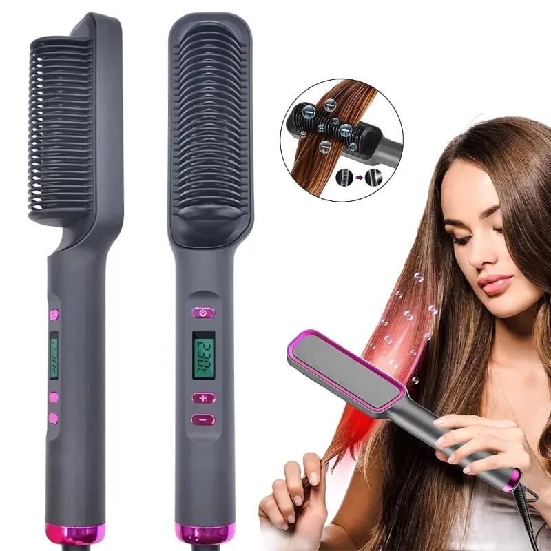 🔥 The Ultimate Hair Straightening Comb – Salon-Quality Styling at Home! 🔥