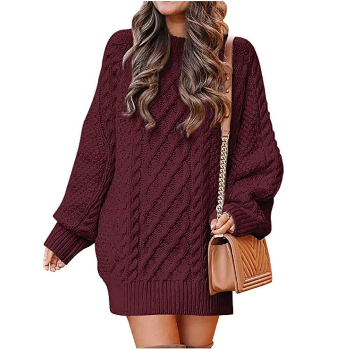 TwistKnit™ Women’s Long Sleeve Sweater Dress