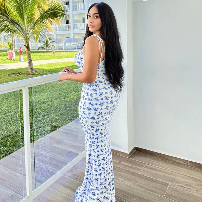 🌸 Waist-Tight Floral Strap Dress – The Must-Have Dress for Spring & Summer! ☀️👗