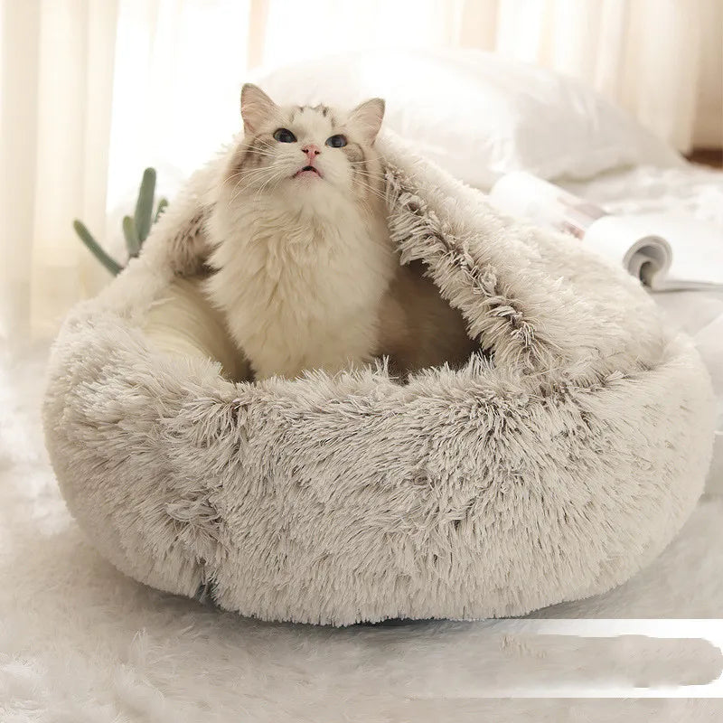 🐾 SnuggleNest™ – Official 2-in-1 Plush Winter Pet Bed