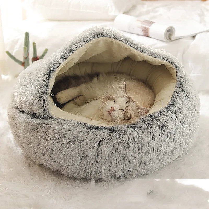 🐾 SnuggleNest™ – Official 2-in-1 Plush Winter Pet Bed