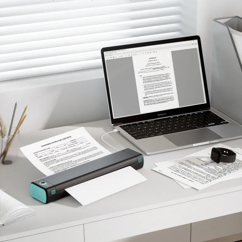 🖨️ Portable A4 Thermal Printer – Ink-Free & Hassle-Free Printing! 🖨️