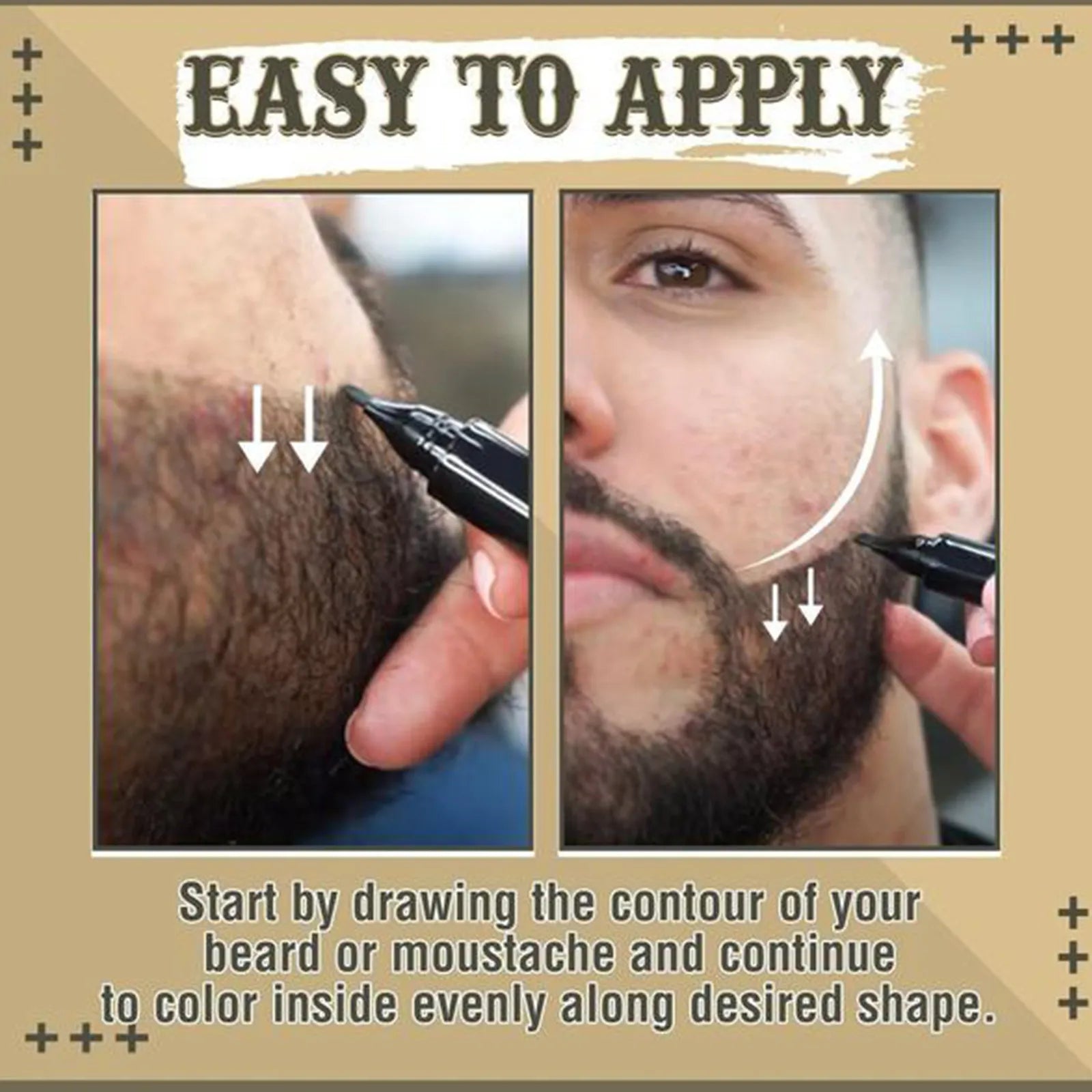 🔥 BEARD & HAIRLINE FILLER PEN – INSTANTLY FULLER, SHARPER LOOK! 🔥