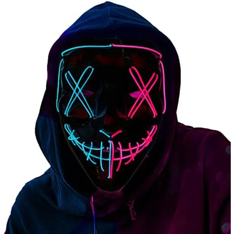 GlowGrimace | Light Up Any Party with a Stunning LED Mask