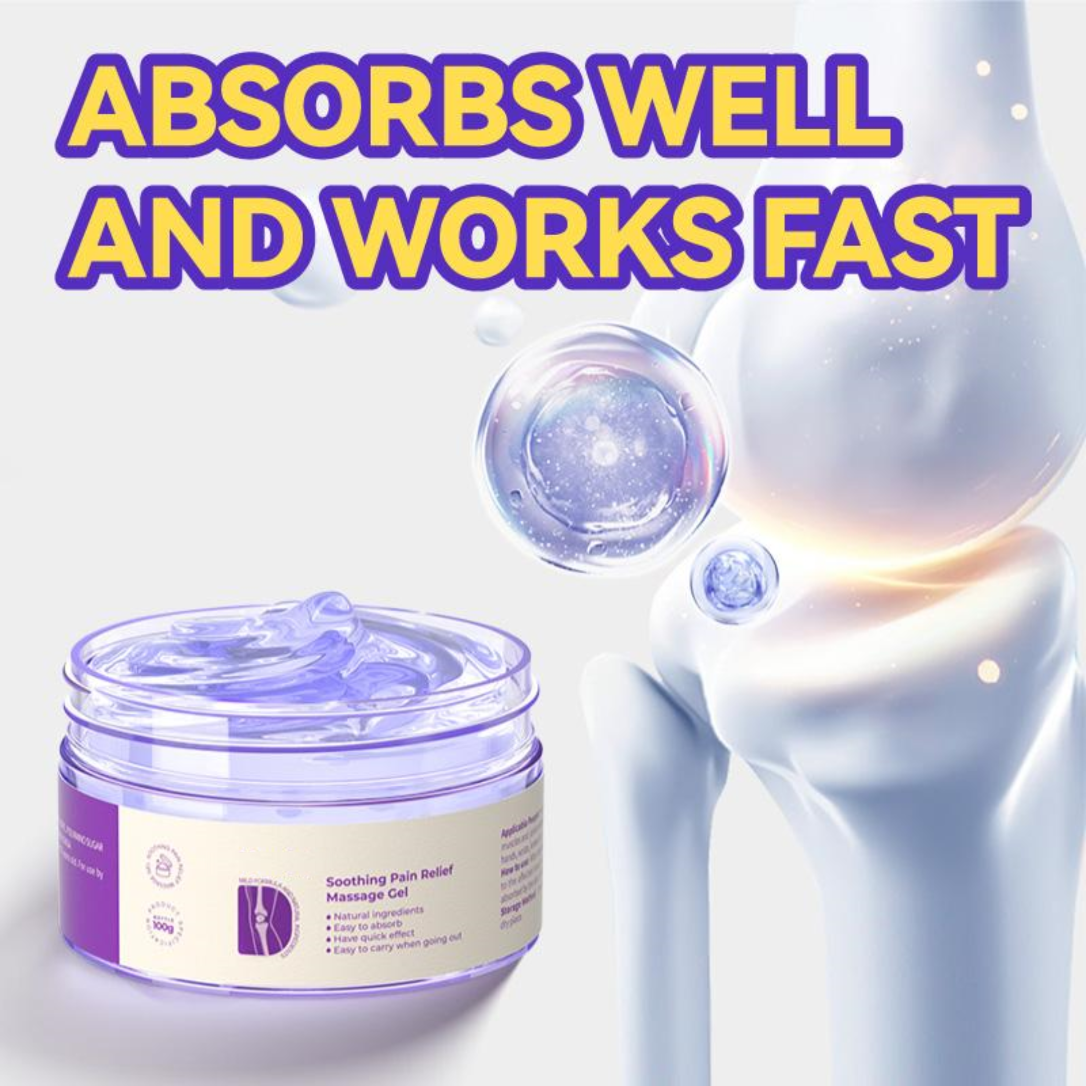 Final Day 79% OFF 🔥 Kerain Purple Gel 🧊 Refuse pain and inflammation